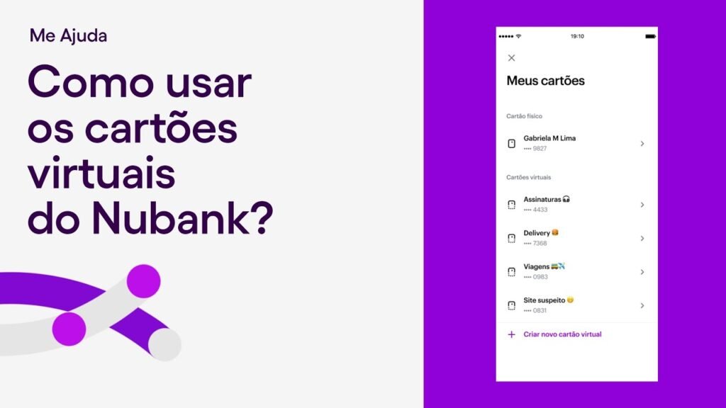 Como usar os cartões virtuais do Nubank | Me ajuda | E Investir